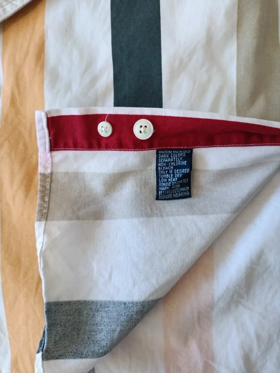 Chemise Chaps Ralph Lauren Vintage regenboogstrepen Geborduurd logo Maat XL – photo 5